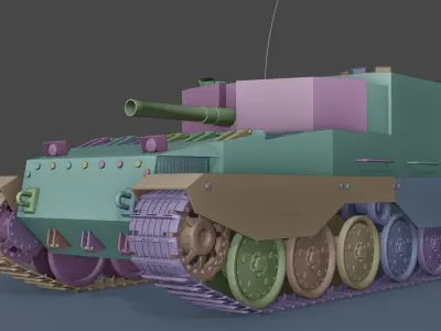 FV304 high poly model without textures 3D model