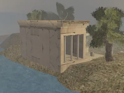 Porch of the Maidens Free low-poly 3D model