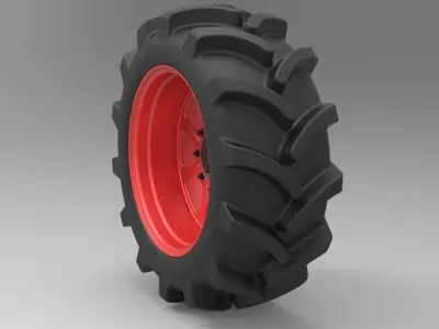 Wheel from Mud truck 3D model