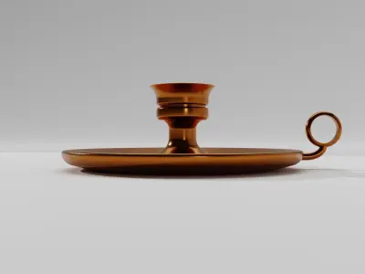 Bronze Candle Stand Free 3D model