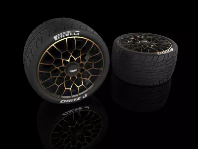 Aston martin valkyrie rims 3D model