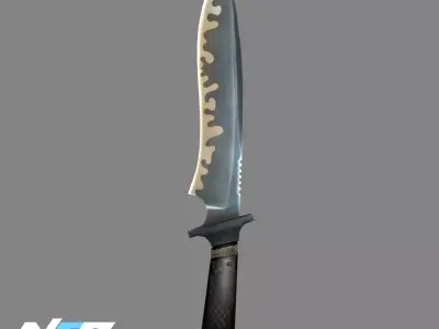 Classic Knife CS GO Knife Low-poly 3D model
