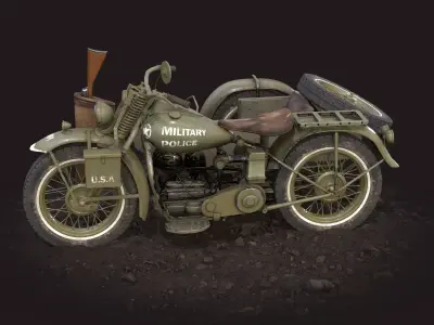 Harley-Davidson WLA 42 3D model