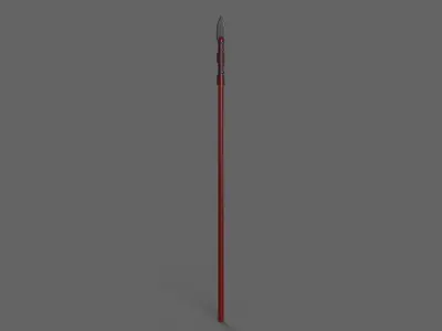 PBR Spear V3a Low-poly 3D model