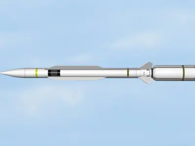 RIM-174 Standard SM-6 missile 3D model