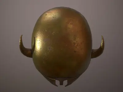 Ancient Helmet Low-poly 3D model