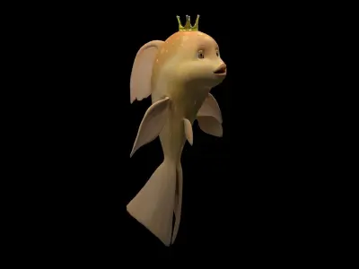 fish goldfish 3D model