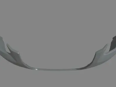 Front Bumper Audi A3 Low-poly 3D model