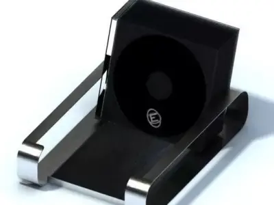 Black Card Holder 3D model