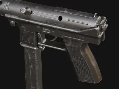 TEC-9  Low-poly 3D model