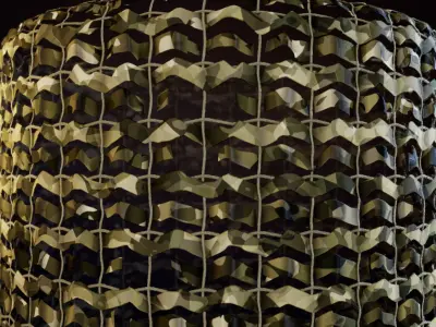 Seamless Camouflage Military PBR Material Net Textures Texture