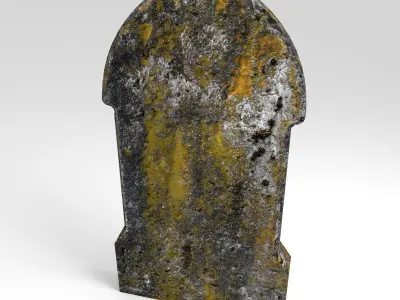 Gravestone 5 Low-poly 3D model