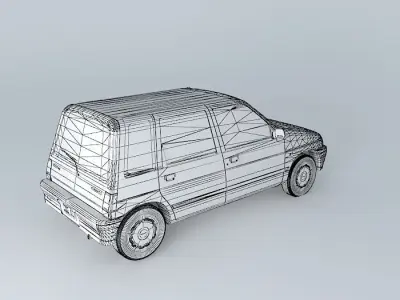 Daewoo Tico SX 1998 Free 3D model