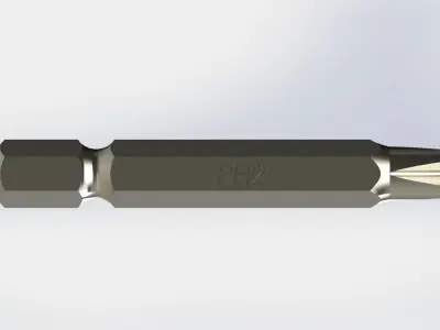Screwdriver bit PH2 3D model