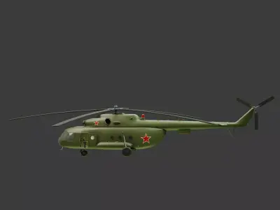 Mi-8 Russian Air Force Helicopter 3D model