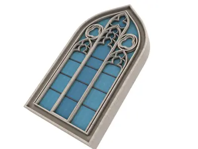 Gothic Window 3D model