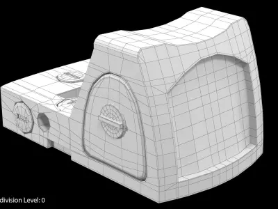 Trijicon RMR Sight Low-poly 3D model