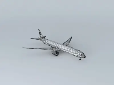 QuantumAir Boeing 777 300ER Free 3D model