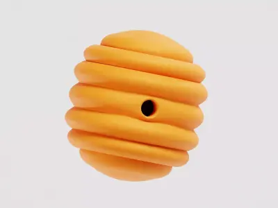 Bee Honey Hive 3d Model Low-poly 3D model