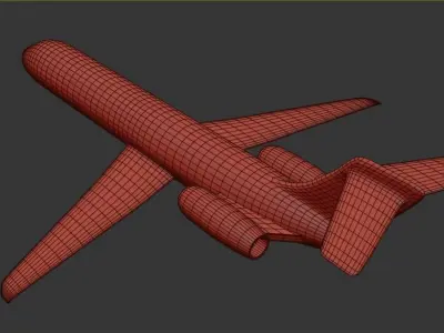 Airplane Free low-poly 3D model