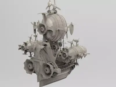 Desert Explorer Airship 2 3D model