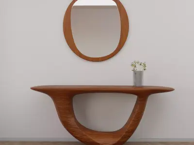 Organic Console Free 3D model