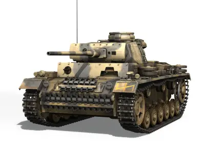 PzKpfw III - Ausf L - 223 3D model