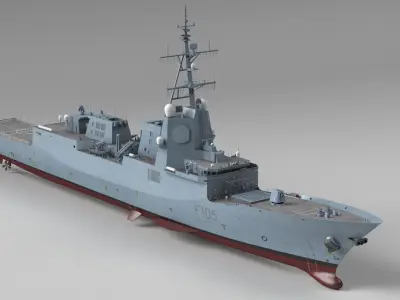 F-105 Frigate 3D model