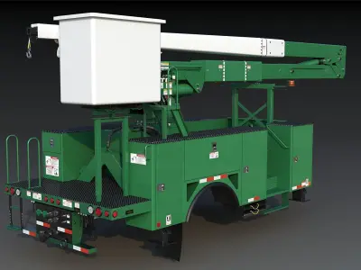 Bucket Boom Body Low-poly 3D model