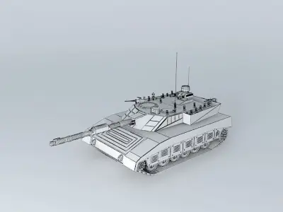 Tank T 72 87A Free 3D model
