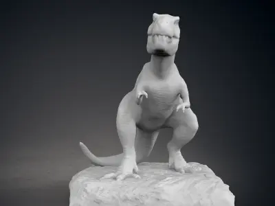 Tyrannosaurus Statue 3D print model
