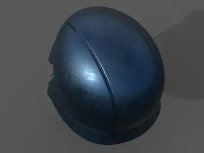 Helmet scifi military combat 3d model soldier armor  Low-poly 3D model