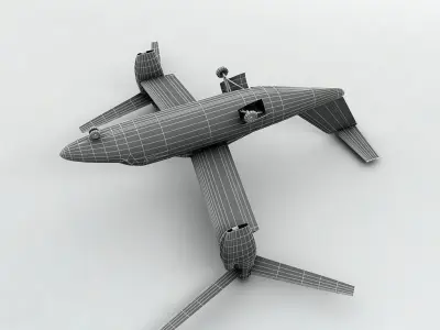 Bell Agusta BA 609 VTOL Aircraft Low-poly 3D model