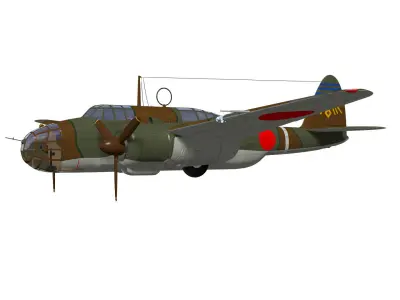 kawasaki Ki48 Lily 3D model