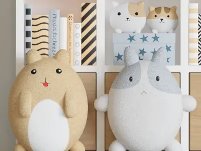 Decor set for kids 04 3D model