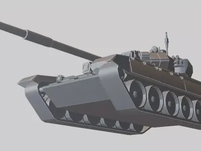 Modern Battle Tank 3D model