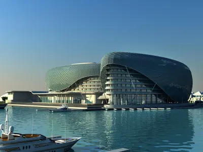 Yas Hotel Abu - Dhabi 3D model