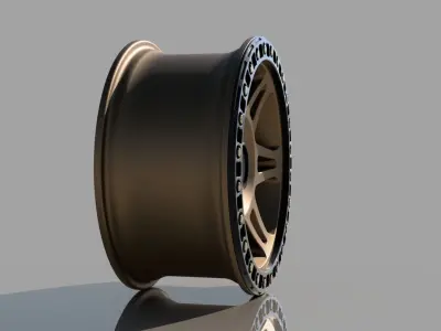 Method 106 beadlock highpoly rim 3D model