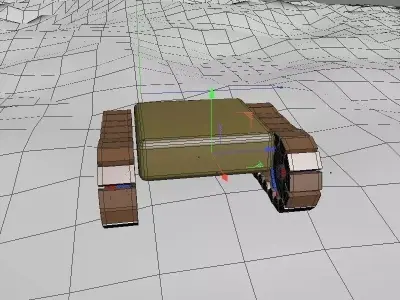 Mini tank Free 3D model