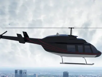 Helicopter Bell 206L-4 Long Ranger IV 3D model