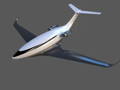 Private Jet inerior 3D model