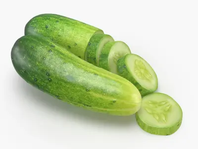 Cucumbers 02 3D model