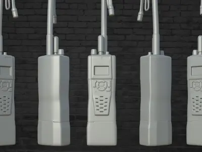 MILITARY Game Ready Spear Head Radio Low-poly 3D model