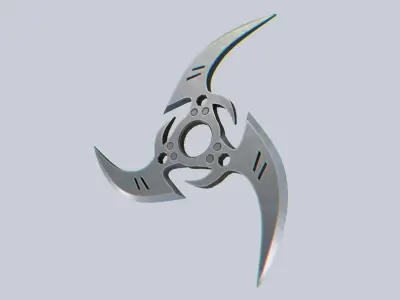 Shuriken Low-poly 3D model