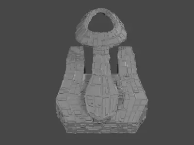 A Battle Spaceplane or Spaceship Spoon 3D model