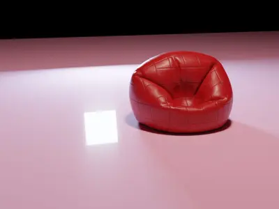 Bean Bag Free low-poly 3D model