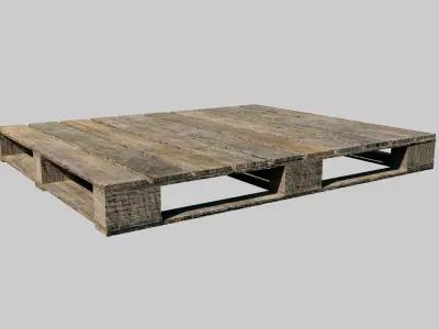 Old Wooden Pallet Free low-poly 3D model