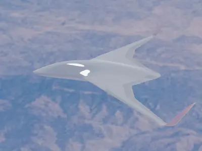 BWB MRay Drone 3D model