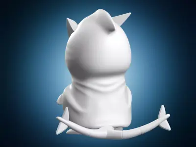 Pikachu Wearing Scizor Costume 3D print model