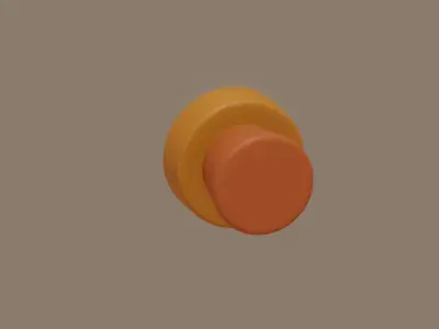 Toon Button 3D model
